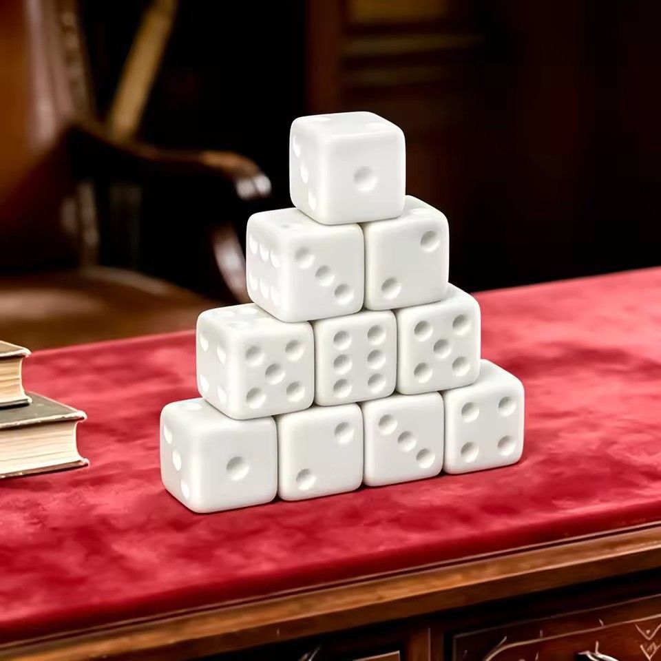 Puzzle Blank White - 10 Stuks/set Lege Witte Dobbelstenen Grappig