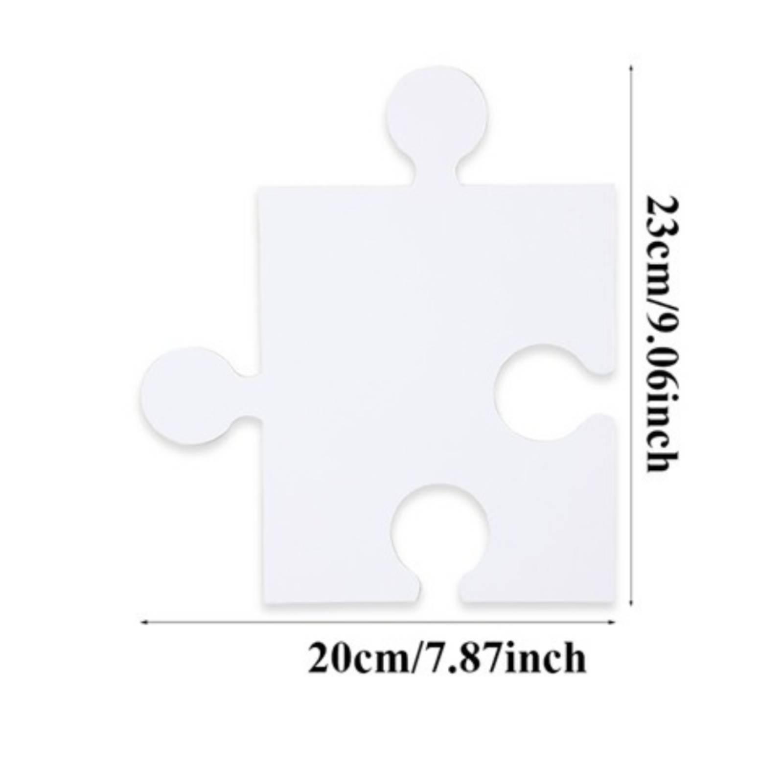 30 stuks blanco puzzelstukjes, - Puzzle Blank White recensie en prijs