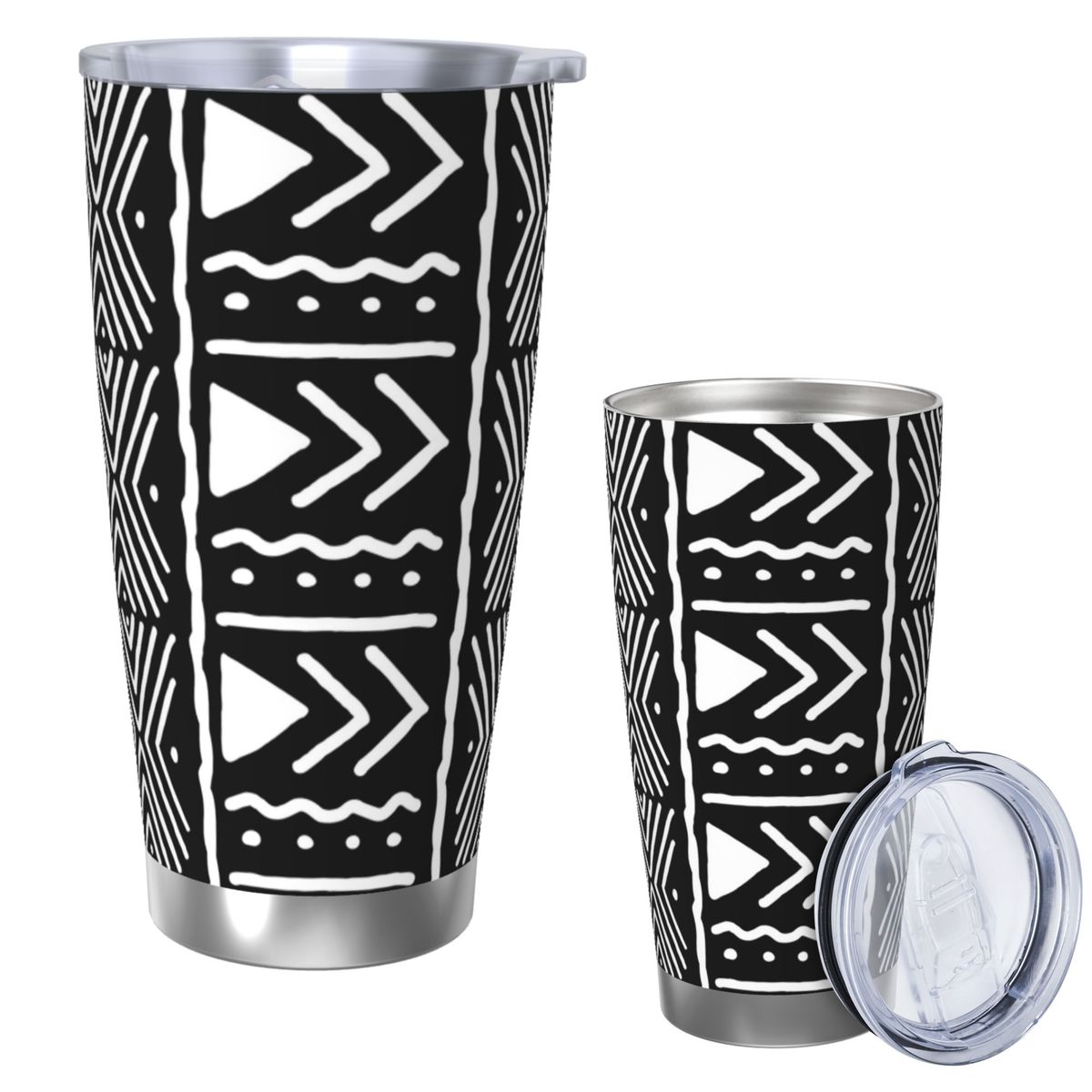 Zwart-wit Afrikaanse Bogolan T - Tumbler 20Oz White recensie en prijs