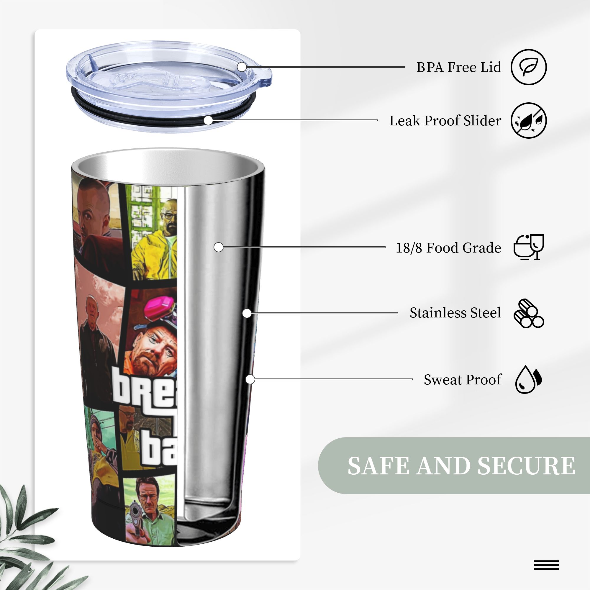 Breaking Bad Walter White Post - Tumbler 20Oz White recensie en prijs