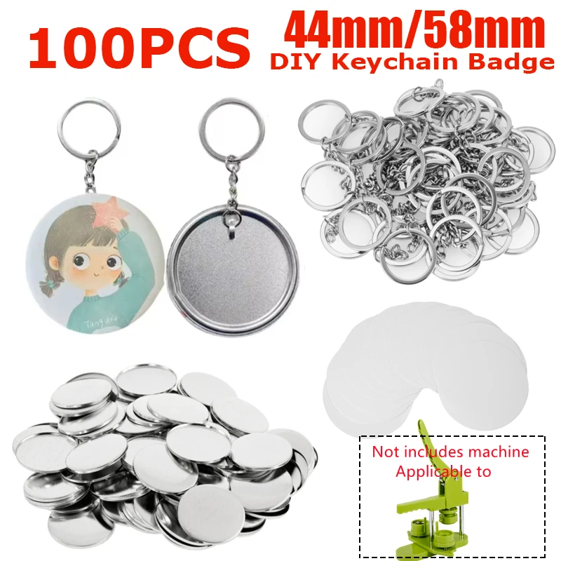 100PCS Blank Plastic/Metalen K - Button Badge Blank recensie en prijs