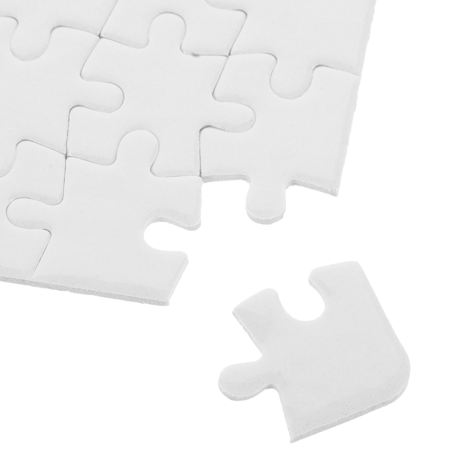 4 vellen blanco puzzelstukjes, - Puzzle Blank White recensie en prijs