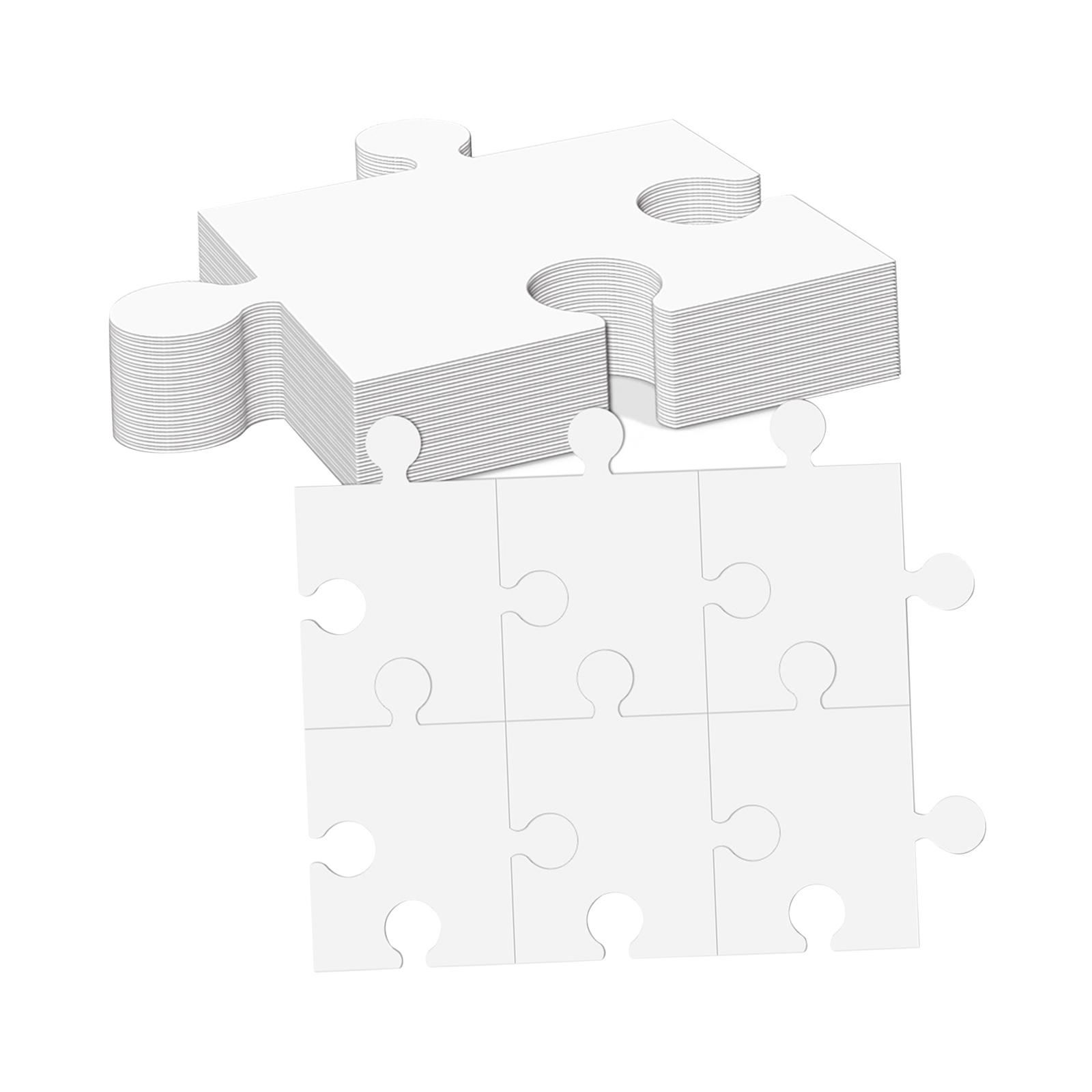 Wit kartonnen blanco puzzels A - Puzzle Blank White recensie en prijs
