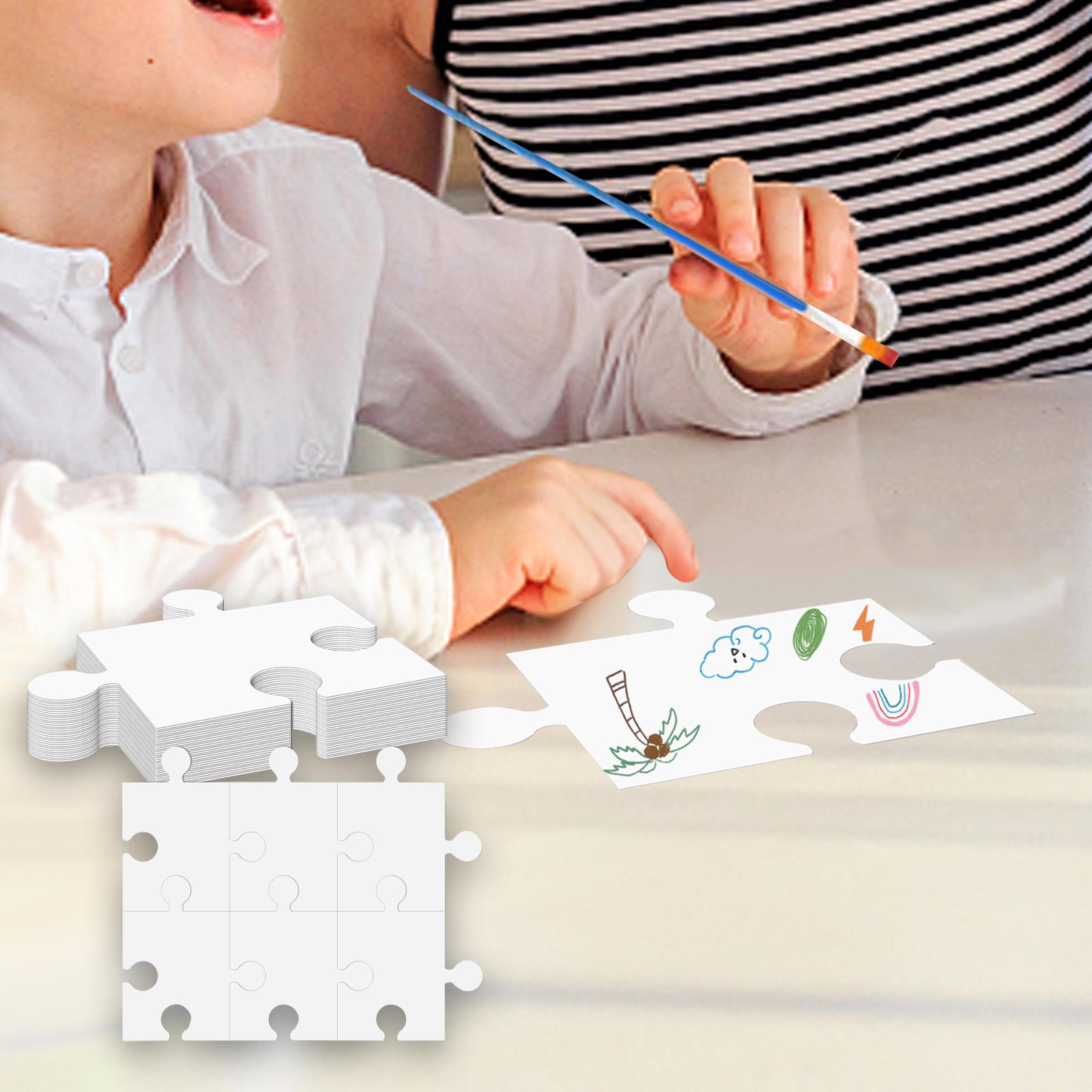 Wit kartonnen blanco puzzels A - Puzzle Blank White recensie en prijs