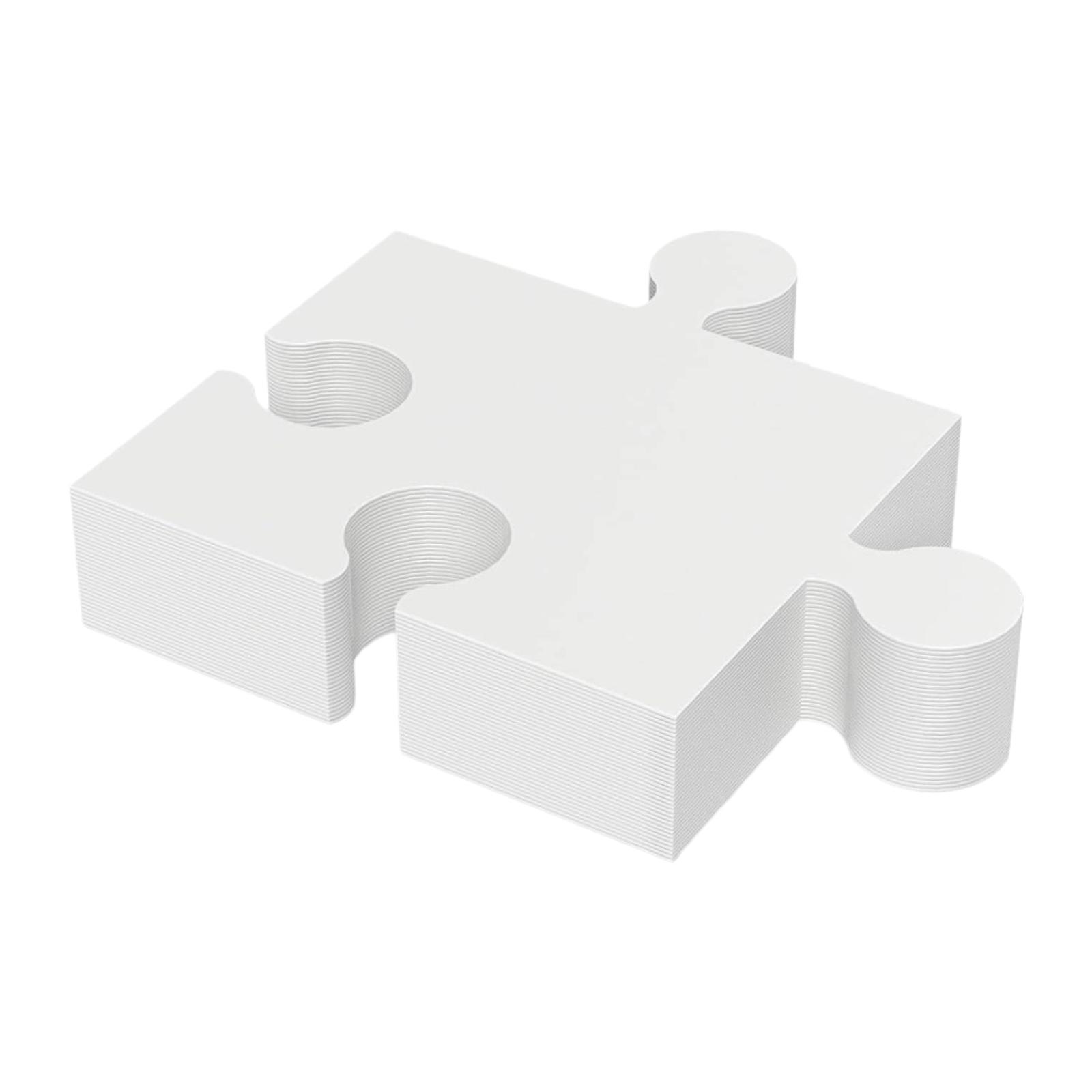 Witte kartonnen puzzelset, bla - Puzzle Blank White recensie en prijs