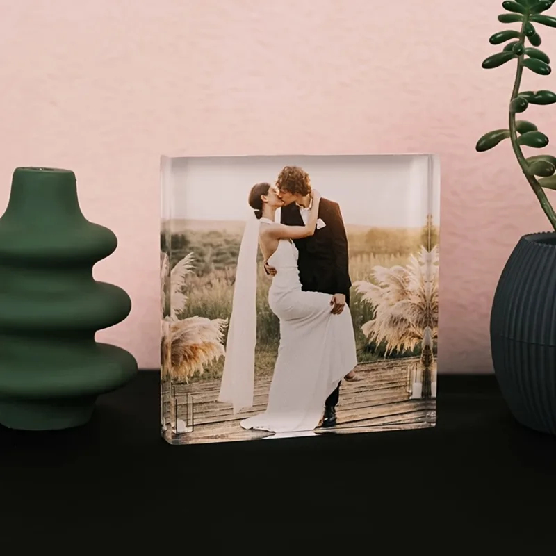 Aangepaste acryl jubileum foto - Photo Acrylic Block recensie en prijs