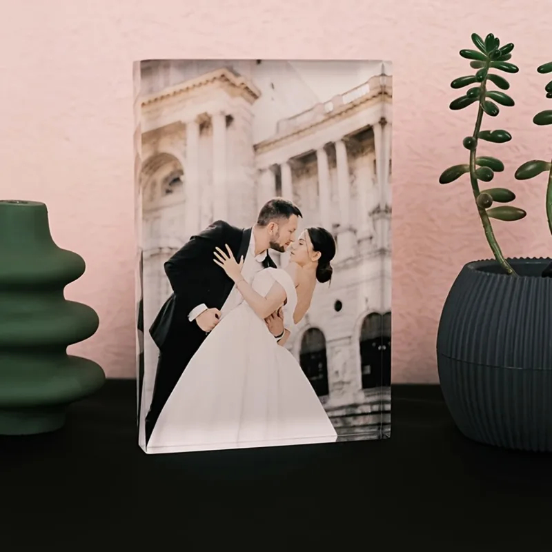 Aangepaste acryl jubileum foto - Photo Acrylic Block recensie en prijs